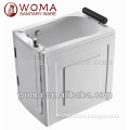 WOMA luxury and freestanding walk in Tub with no strength locking safety handle for Elderly Q376